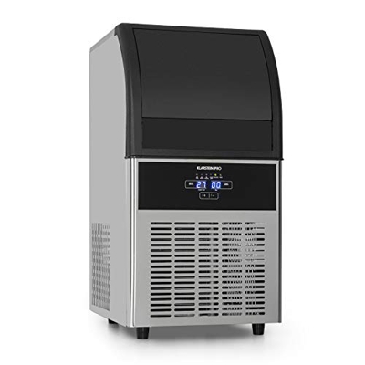 Klarstein Antarctica maquina de hielos máquina de cubitos de hielo - 270 W, Capacidad máxima de 26 kg, Volumen de capacidad de 15 Liter, Panel de cont