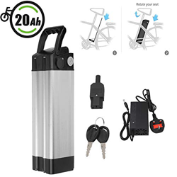 Vinteky 24V 10.4AH/15AH/20AH Batería de E-Bike, Batería de Iones de Litio para Bicicleta Eléctrica con Cargador de Bloqueo Antirrobo(20AH) en oferta