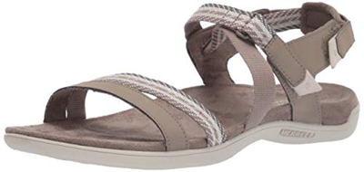 Merrell District Mendi Backstrap, Sandalias de Talón Abierto para Mujer, Marrón Brindle, 39 EU