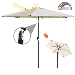 Arcoiris sombrilla Jardin Exterior Grande Sombrilla Plegable de 300 cm, Sombrilla Jardín, Sombrilla con Manivela, Protección Solar, Parasol para Exter precio