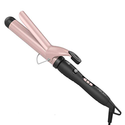 Rizador Pelo, Abody Tenacillas de Pelo Profesional con Recubrimiento, Calentamiento Rápido, Ajuste de Calor 60℃ de 220℃, Cable 360 °y Pantalla LCD, 32 características