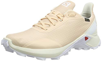 Salomon ALPHACROSS GTX W, Zapatillas de Trail Running para Mujer, Rosa (Bellini/Vanilla Ice/White), 39 1/3 EU