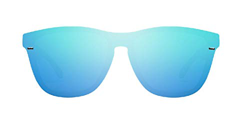 HAWKERS · Gafas de Sol ONE Venm Hybrid Clear One, para Hombre y Mujer, con montura negra acabado brillo y lente de máscara azul cielo con efecto espej precio