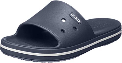Crocs Crocband III Slide, Sandalias de Punta Descubierta Unisex Adulto, Azul (Navy/White 462), 41/42 EU