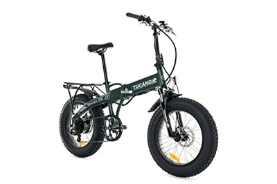 Tucano Bikes Monster HB Bicicleta Eléctrica Plegable, Verde (Mate), Talla Única