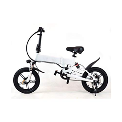Bicicleta Eléctrica Rider Pro S9 Plegable E-Bike LED 25km/h Pedaleo asistido e Bike (Blanco) precio