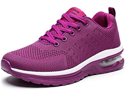 GAXmi Zapatillas Deportivas Mujer Zapatos de Malla Transpirables y Ligeros con Cordones y Cojín de Aire para Running Fitness Morado 38.5 EU (Etiqueta  características