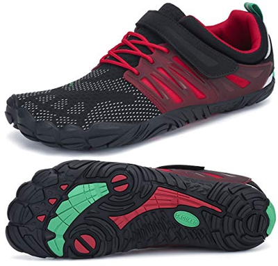 SAGUARO Transpirables Cinco Dedos Zapatillas de Deportes Masculina Femenino Bucle de Gancho Zapato Descalzos Ventilado Minimalista Zapatos de Baño Anf