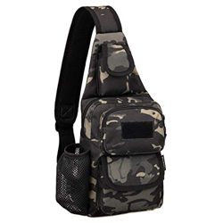 Selighting Mochila Cruzada Hombre Bolsa de Hombro Bandolera Mochila de Pecho Estilo Militar Sling Mochila Frontal Bolso Messenger para Usar al Aire Li precio