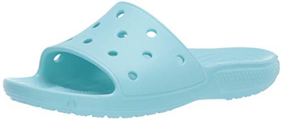 Crocs Classic Slide, Sandalias de Punta Descubierta Unisex Adulto, Azul (Ice Blue 4o9), 39/40 EU