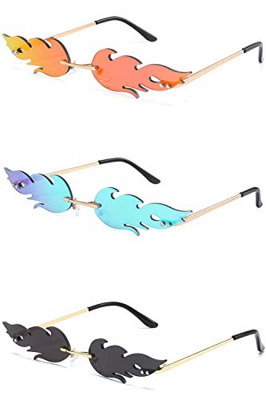 JFan Gafas de sol Unisex Adulto Vintage Polarizadas Mujer Hombre UV400 Protección Gafas de sol con Montura Gafas Accesorios de Moda Creativos Gafas de