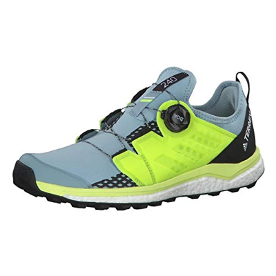 adidas Terrex Agravic Boa W, Zapatillas de Cross para Mujer, Gris (Ash Grey S18/Solar Yellow/Core Black Ash Grey S18/Solar Yellow/Core Black), 38 2/3 