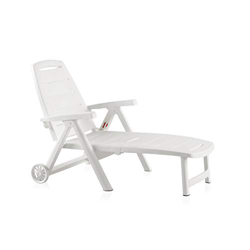 Sp Garden Tumbona Plegable, Blanco, 56x189x69 cm, 55061 precio