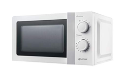 Grunkel - MW-20IG - Microondas blanco de 20 litros de capacidad y 6 niveles de potencia. Función descongelación y temporizador hasta 30 minutos - 700W características