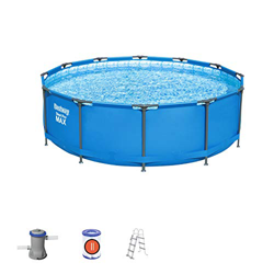 Bestway Steel Pro Max - Piscina Desmontable Tubular, Depuradora de Cartucho de 2.006 litros/hora, 366 x 100 cm características