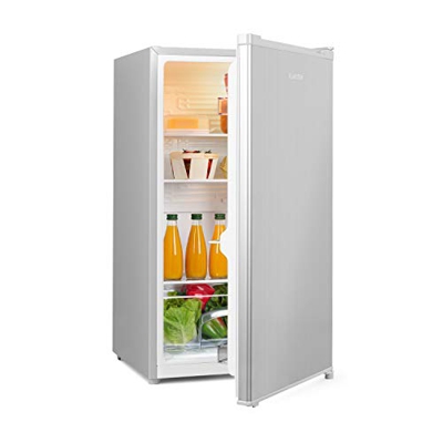 Klarstein Hudson Nevera - 88 litros, eficiencia energética A++, 3 estantes de cristal, 2 compartimentos para verduras, luz interior LED, 3 compartimen