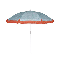 EZPELETA Sombrilla de Playa. Parasol de Playa. Ligero y Plegable de Acero. Paraguas Sol 160cm. Protección Solar UPF 50+. Estampado Flores/Cuadros/Raya precio