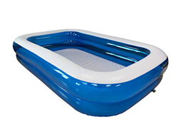 KitGarden Piscina Hinchable Rectangular 660 litros, 260x175x51cm, Azul/Transparente, Pool 262TAZ en oferta