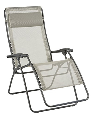 Lafuma Amplia Tumbona relax, Plegable y ajustable, RSXA Clip XL, Batyline, Beige, LFM2040-8548