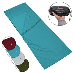 ALPIDEX Polialgodón Saco Sabana Forro de la Bolsa de Dormir Interior Ligero Viaje Camping, Color:Blue River características