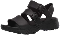 Skechers D'lites 2.0, Sandalias de Punta Descubierta para Mujer, Negro (Black Eva/Trim BBK), 38 EU precio