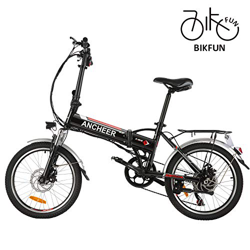 BIKFUN Bicicleta Eléctrica de 20" para Adultos, Batería de Iones de Litio 36V 8Ah, Motor 250W, Cambio Shimano de 7 Velocidades, 15-30 Millas (20" Casu en oferta