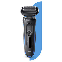 Braun Series 5 50-B1000s Afeitadora Eléctrica, máquina de afeitar barba hombre de Lámina, Uso en Seco y Mojado, Recargable, Inalámbrica, Azul características