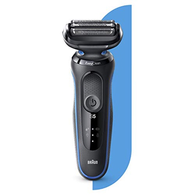Braun Series 5 50-B1000s Afeitadora Eléctrica, máquina de afeitar barba hombre de Lámina, Uso en Seco y Mojado, Recargable, Inalámbrica, Azul