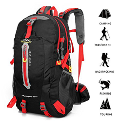 Lixada 40L Resistente al Agua Mochila, Portátil Mochila Trekking, Laptop Daypack, Durable Impermeable, para Escalada, Viajes, Actividades al Aire Libr características