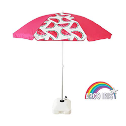 Arcoiris Sombrilla Playa Parasol terraza de Aluminio Protección Solar UPF+50 (220 cm, Sandilla) en oferta
