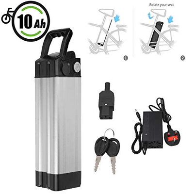Vinteky 24V 10.4AH Ebike Battery, Batería para Bicicleta de Iones de Litio con Cargador y Soporte