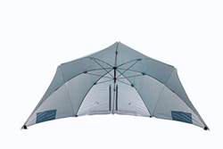 Homecall - Sombrilla refugio para la playa con ventana (azul) características