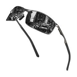 Sunmeet Gafas de Sol Hombre Polarizadas Deportes 100% Protección UV Gafas de sol para Hombre Conducción S1008(Gris/Negro) precio