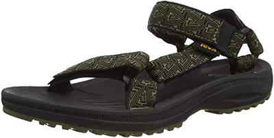 Teva Winsted, Sandalias de Punta Descubierta para Hombre, Negro (Bamboo Dark Olive Bdolv), 43 EU