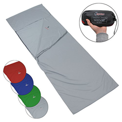 ALPIDEX Saco Sabana Microfibra Forro de la Bolsa de Dormir Interior Ligero Viaje Camping, Color:Grey Mountain características