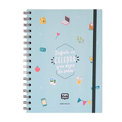 Agenda Escolar 2020-2021 Semana vista - Disfruta, ríe, celebra.