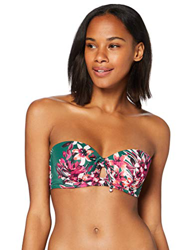Marca Amazon - IRIS & LILLY Parte de Arriba de Bikini Bandeau Mujer, Multicolor (verde oscuro tropical), L, Label: L características