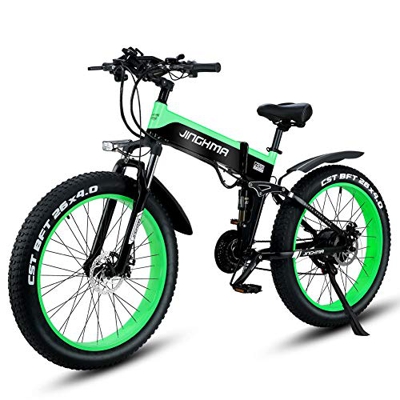 Shengmilo Bicicletas eléctricas de 26 Pulgadas, Bicicleta eléctrica de montaña Plegable, 1000W 48V13ah, batería de células, Bicicleta eléctrica, Bicic
