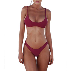 heekpek Bikini Mujer 2019 Push up con Relleno Bikini Bandeau para Mujer Push-Up Vendaje Traje de ba?o Brasile?o Traje de ba?os de Ropa de Playa en oferta