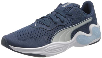 PUMA Cell Magma, Zapatillas de Running para Hombre, Azul (Dark Denim White 02), 44 EU