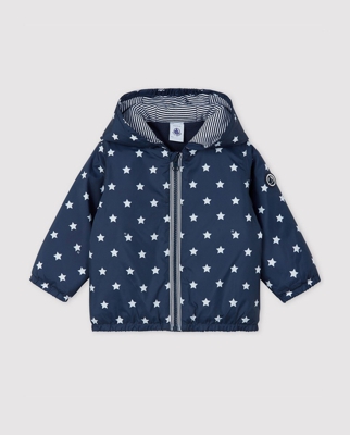 Petit Bateau - Parka De Bebés Estampada En Azul