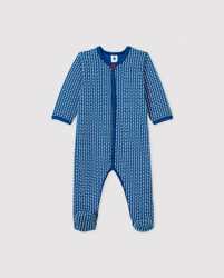 Petit Bateau - Pelele De Bebé Niña En Punto Tubular Azul características