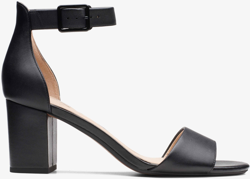 Clarks Deva Mae 261400074 black leather precio