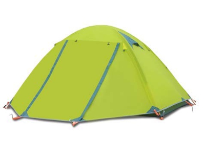 2-3 Personas Poste de Aluminio Doble Puerta Doble a Prueba de Viento y Tienda de campaña de Invierno a Prueba de Lluvia