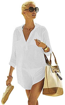 Yuson Girl Mujer Ropa De Playa Suelto Pareo Largo Verano Pareo Playa Mujer Tallas Grandes Pareo Vestido Mujer Camisa Grande De Playa Pareo Bikini Cove