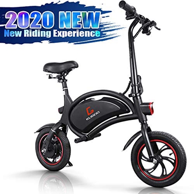 urbetter Bicicleta Electrica Plegables, 250W Motor Bicicleta Plegable 25 km/h, Bici Electricas Adulto con Ruedas de 12", Batería 36V 6.0Ah, Asiento Aj