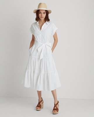 Lauren Ralph Lauren - Vestido Camisero De Corte Midi