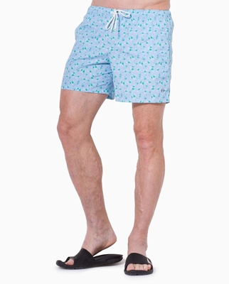 Rushmore - Bañador Bermuda De Hombre Con Estampado Azul Claro
