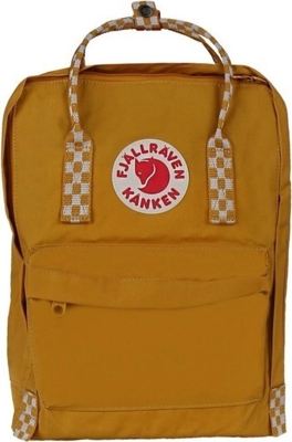 Fjällräven Kånken ochre/chess pattern