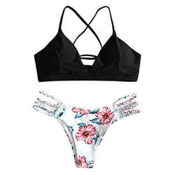 riou Bikini Conjuntos de Bikinis para Mujer Push Up Mujeres Traje de BañO Estampado Bohemio Dividido BañAdores con Relleno Tops y Braguitas Mujer 2019 características